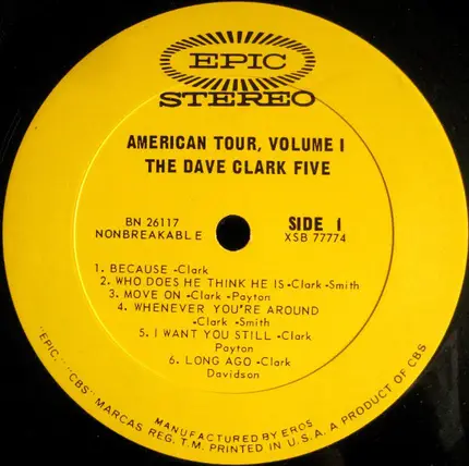 The Dave Clark Five - American Tour