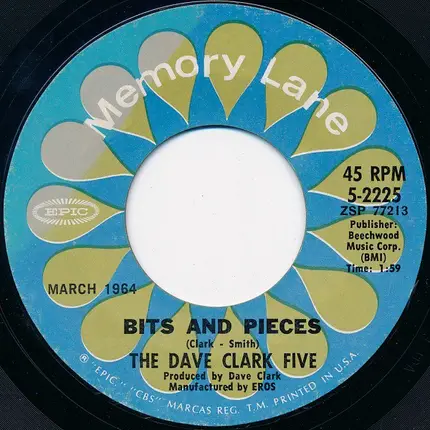 The Dave Clark Five - Glad All Over / Bits And Pieces