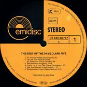 LP - The Dave Clark Five - The Best Of The Dave Clark Five