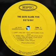 LP - The Dave Clark Five - The Dave Clark Five Return!