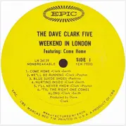 LP - The Dave Clark Five - Weekend In London
