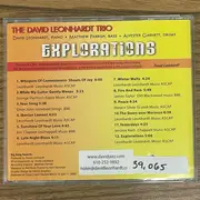 CD - The David Leonhardt Trio - Explorations