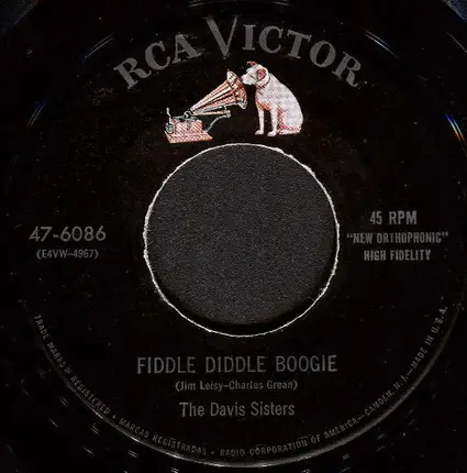 The Davis Sisters - Fiddle Diddle Boogie / Come Back To Me