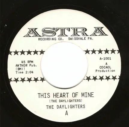 The Daylighters - This Heart Of Mine / Bear Mash Stomp
