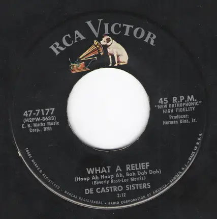 The De Castro Sisters - What A Relief (Hoop Ah Hoop, Bah Dah Dah)