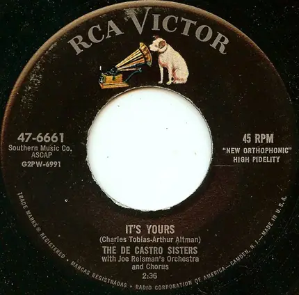 The De Castro Sisters - Don't Call Me Sweetie