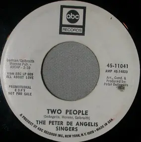 The De Angelis Singers - Two People / When Will Love Rule The World(Main Theme From Custer Of The West)