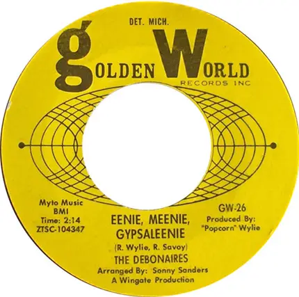 The Debonaires - Eenie, Meenie, Gypsaleenie
