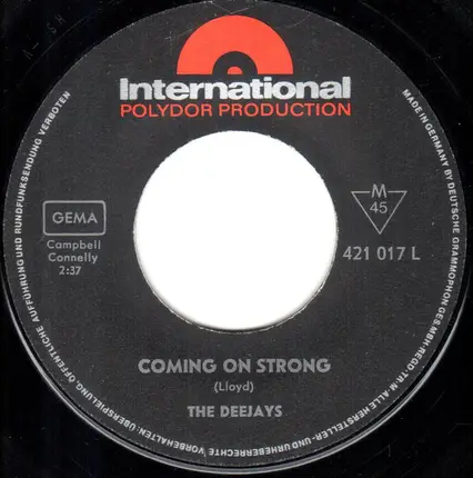 The Deejays - Coming On Strong
