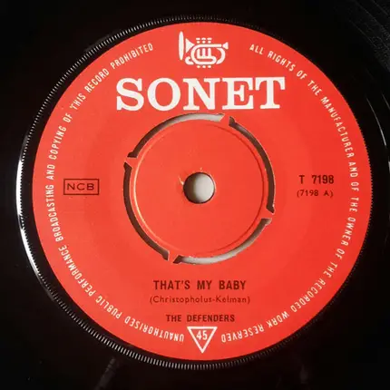 The Defenders - That's My Baby / The Birds And The Bees