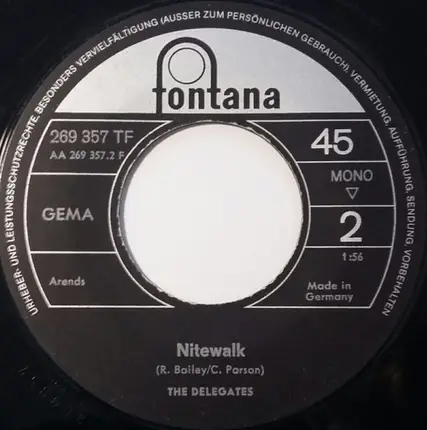 The Delegates - Walkin' In My Sleep All Night