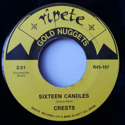The Dell-Vikings / The Crests - Come Go With Me / Sixteen Candles
