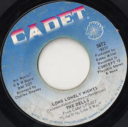 The Dells - Long Lonely Nights / A Little Understanding