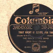 The Denza Dance Band - That Night In Araby / Susie's "Feller"