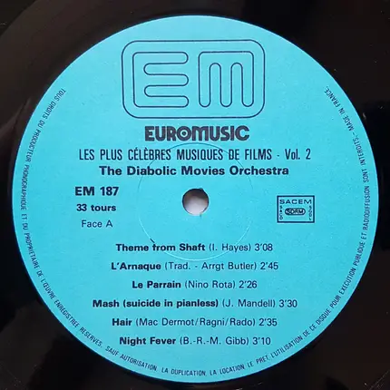 The Diabolic Movies Orchestra - Musiques De Films