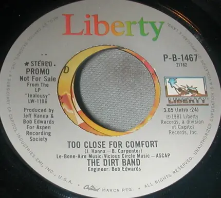 The Dirt Band - Too Close For Comfort