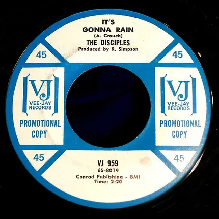 The Disciples - It's Gonna Rain