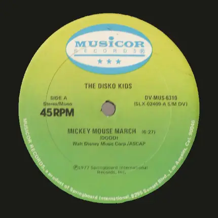 The Disko Kids - Mickey Mouse March