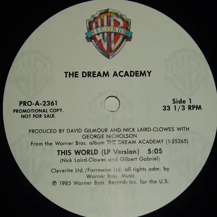 The Dream Academy - This World