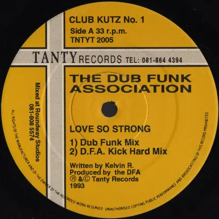 The Dub Funk Association - Love So Strong