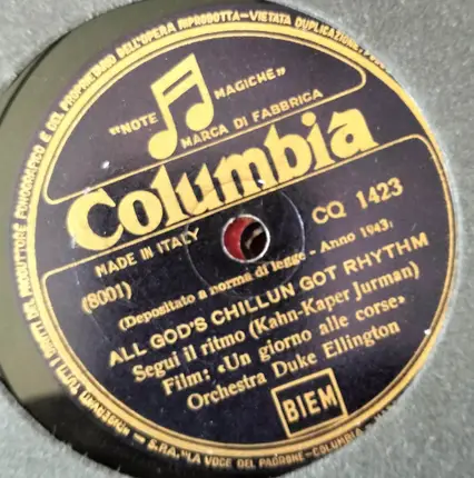 The Duke Ellington Orchestra - Caravan = Carovana / All God's Chillun Got Rhythm = Segui Il Ritmo