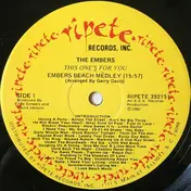 The Embers - ... This One's For You!