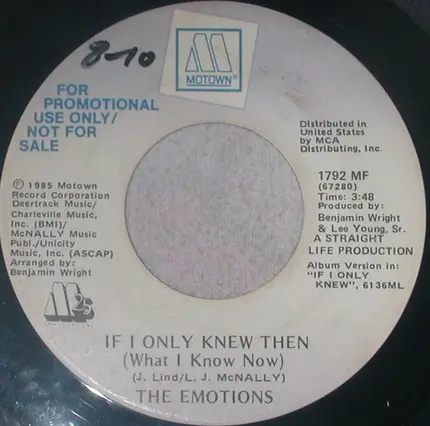 The Emotions - If I Only Knew