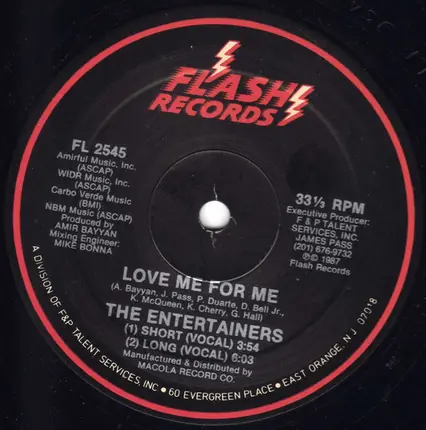 The Entertainers - Love Me For Me