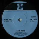 7inch Vinyl Single - The England World Cup Squad - Back Home - Solid Centre, Blue Label