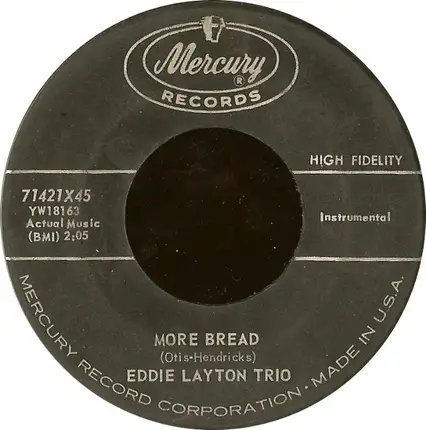 The Eddie Layton Trio - More Bread / Baked Alaska
