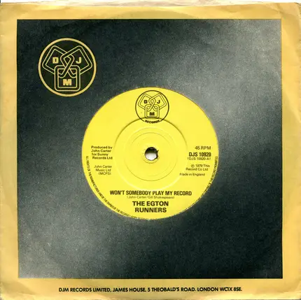 The Egton Runners - Won't Somebody Play My Record