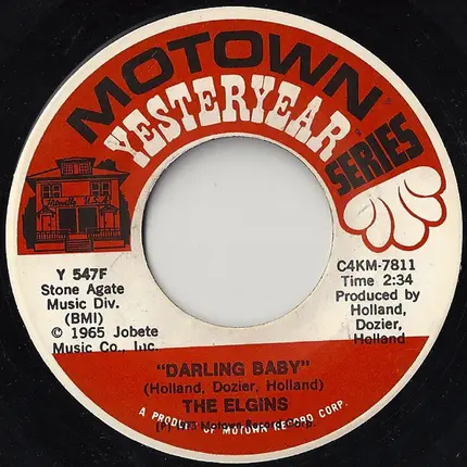 The Elgins - Darling Baby / Heaven Must Have Sent You