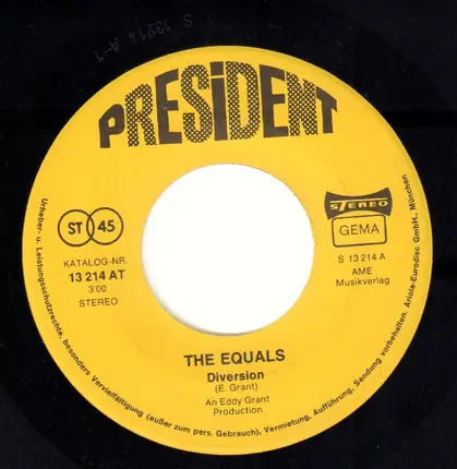 The Equals - Diversion / Here Today, Gone Tomorrow