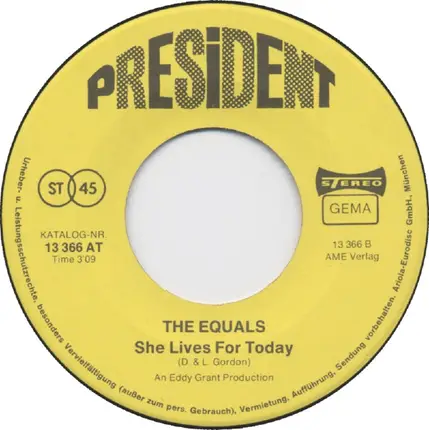 The Equals - Hang Up My Rock & Roll Shoes / She Lives For Today