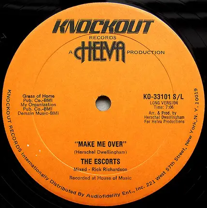 The Escorts - Make Me Over