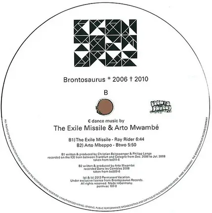 The Exile Missile & Arto Mwambe - Brontosaurus 2006 - 2010
