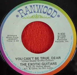 The Exotic Guitars - Cruising Down The River (On A Sunday Afternoon)