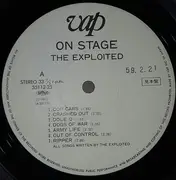 LP - The Exploited - On Stage = オン・ステージ - PROMO / OBI + Insert