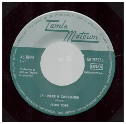 The Four Tops - If I Were A Carpenter / Your Love Is Wonderful