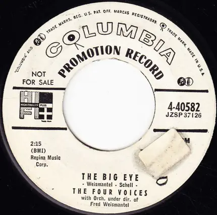 The Four Voices - The Big Eyes / Darling, Thanks To You