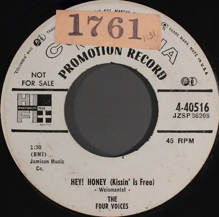 The Four Voices - Honest, Darling (Believe Me)