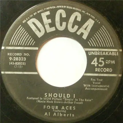 The Four Aces Featuring Al Alberts - Should I