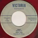 7inch Vinyl Single - The Four Aces Featuring Al Alberts - Sin / Arizona Moon - Red