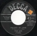 7inch Vinyl Single - The Four Aces Featuring Al Alberts - Melody Of Love