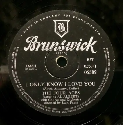 The Four Aces Featuring Al Alberts - A Woman In Love / I Only Know I Love You