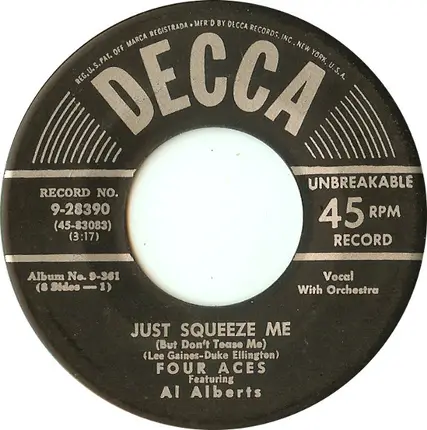The Four Aces Featuring Al Alberts - Heart And Soul
