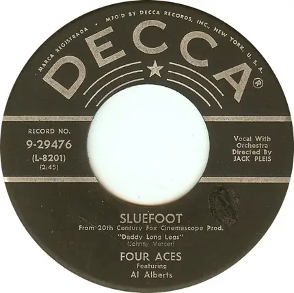 The Four Aces Featuring Al Alberts - Heart / Sluefoot