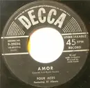 7inch Vinyl Single - The Four Aces - Amor / So Long