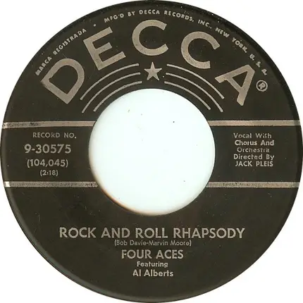 The Four Aces - I Wish I May, I Wish I Might / Rock And Roll Rhapsody