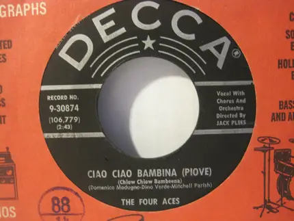 The Four Aces - Paradise Island / Ciao Ciao Bambina (Piove)